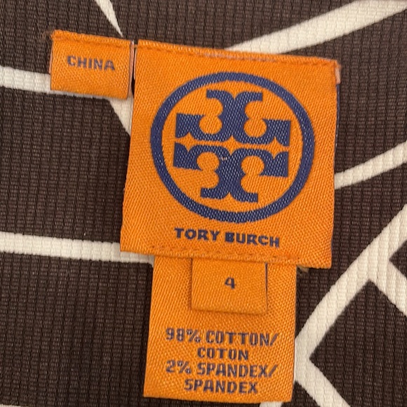 Tory Burch Palm Leaf Sleeveless Zipper Dress - Picture 13 of 14